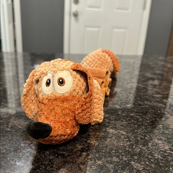 Plush Stretch Dog Toy - Brown and Black Weiner dog with Elastic Mid Section NWT - Picture 1 of 11
